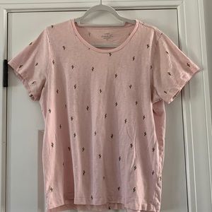 J Crew Factory Light Pink Collector Tee